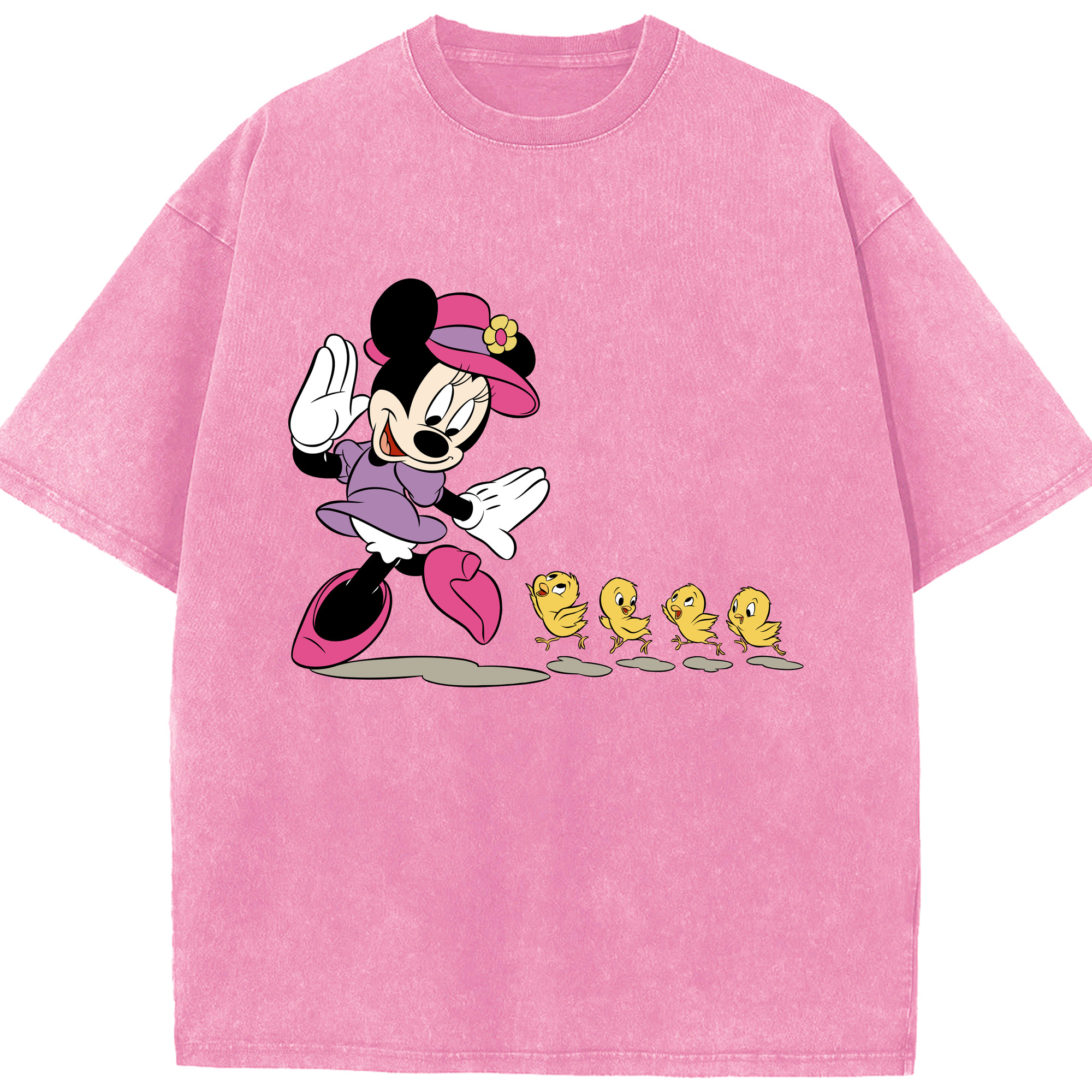 （画像用） ミッキーマウス Mickey Mouse 綿100% ヴィンテージ風 半袖Tシャツ（フロントプリント）